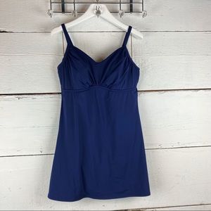 Lands end swim dress navy 14 DDD